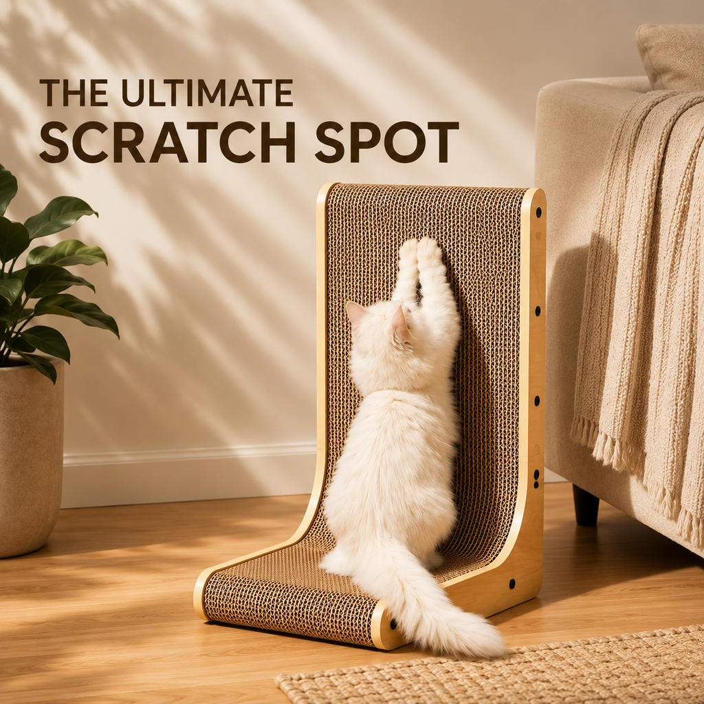 L-Shaped Vertical Cat Scratcher