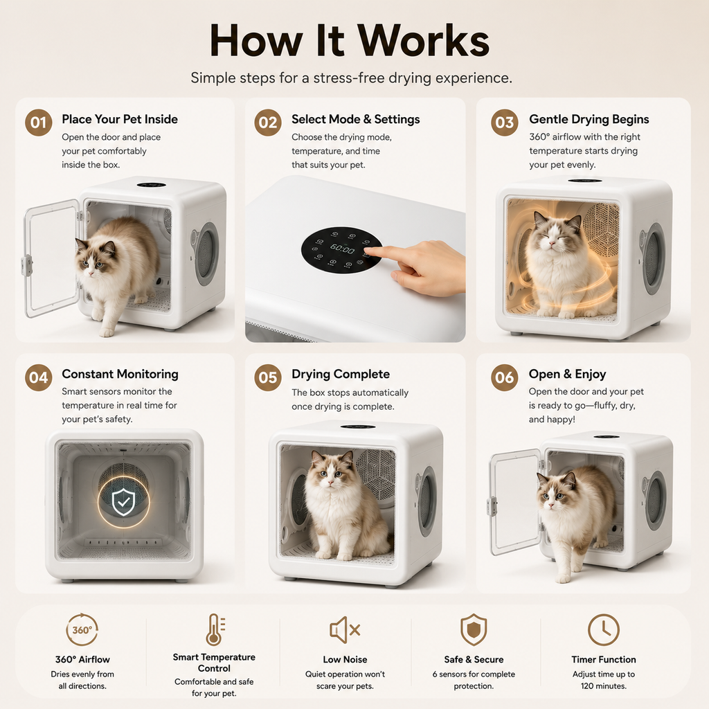 Automatic Pet Drying Box